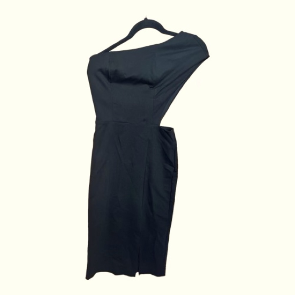 Giani Bini Black Sleeveless medium cocktail dress with side cut outs